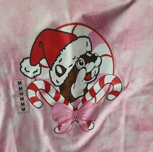 Pink Santa Dog Long Sleeve Shirt